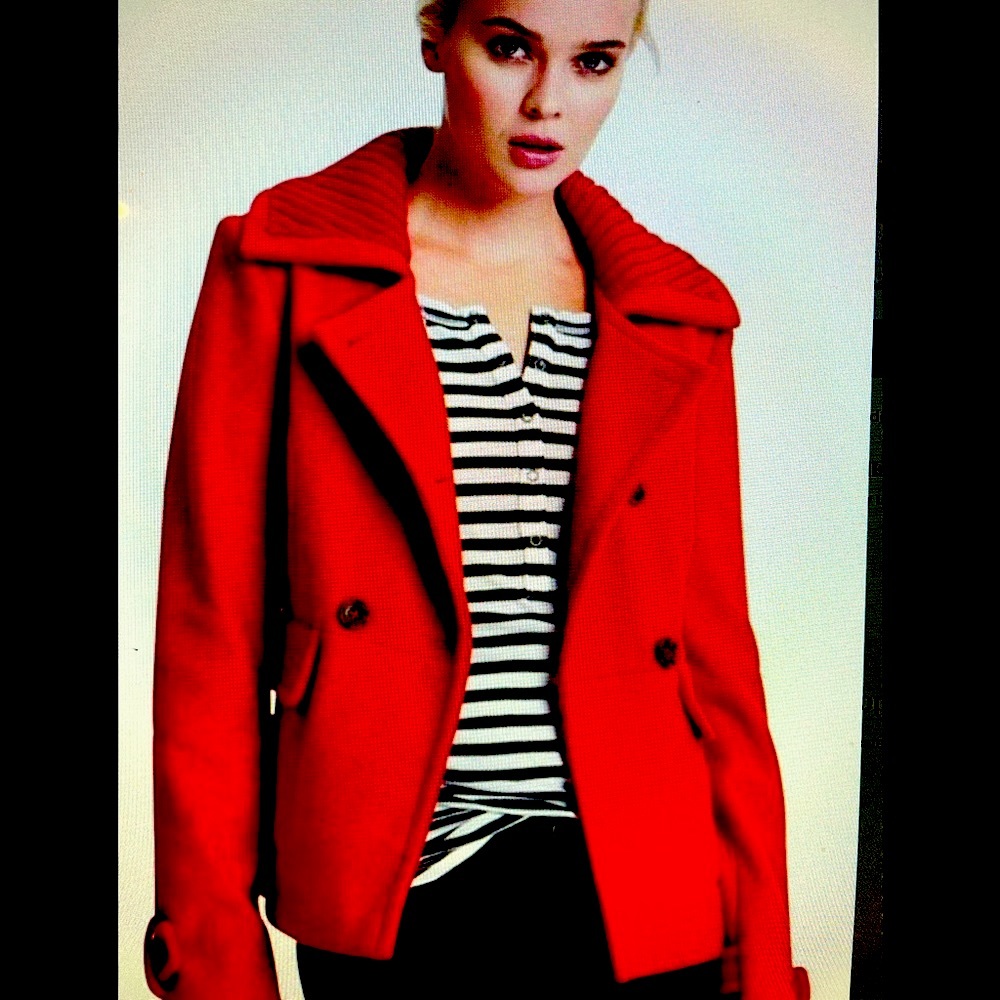 Splendid Red wool blend coat S